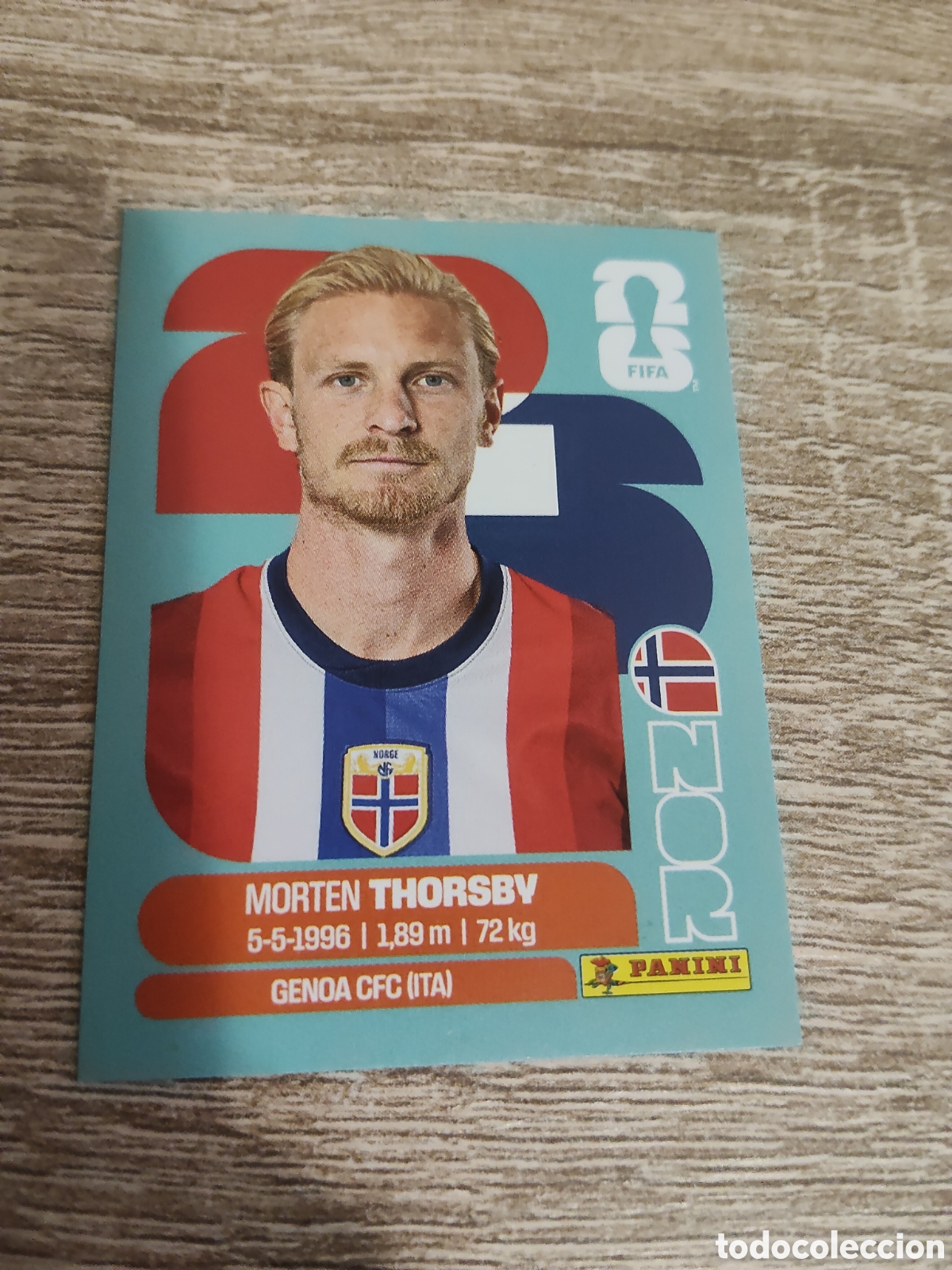 Cromos de F&uacute;tbol: Panini mundial 2026 NOR 9 Morten Thorsby Noruega