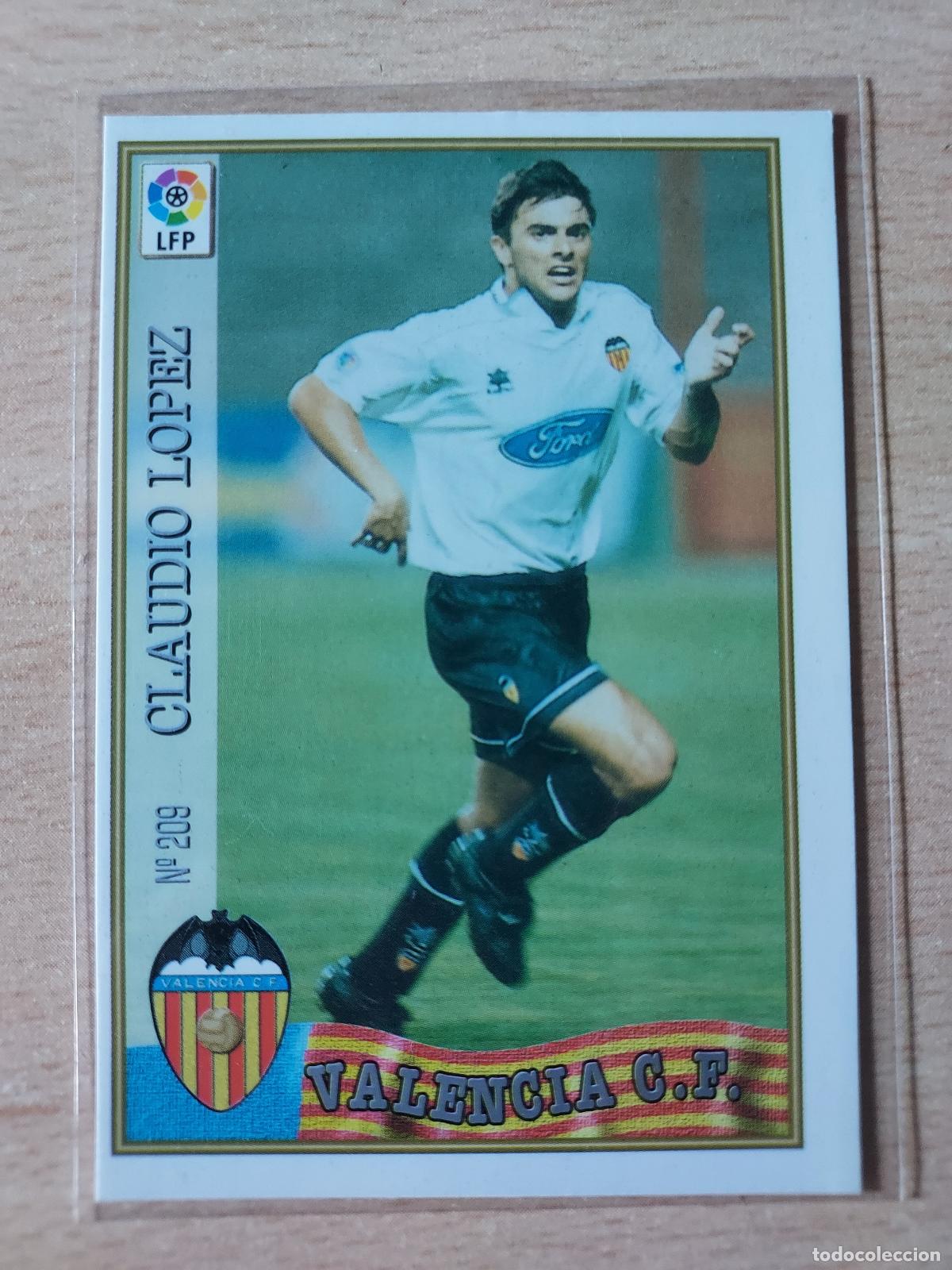Football Stickers: 1997-1998 - 209 CLAUDIO LOPEZ - VALENCIA CF - MUNDICROMO