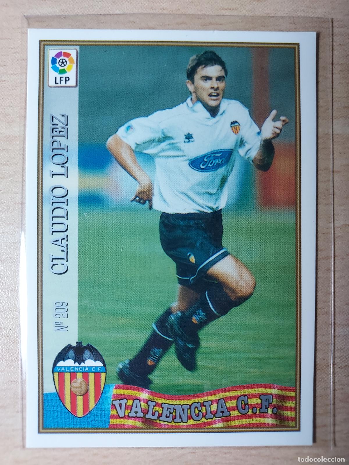 Fu&szlig;ball-Sticker: 1997-1998 - 209 CLAUDIO LOPEZ - VALENCIA CF - MUNDICROMO