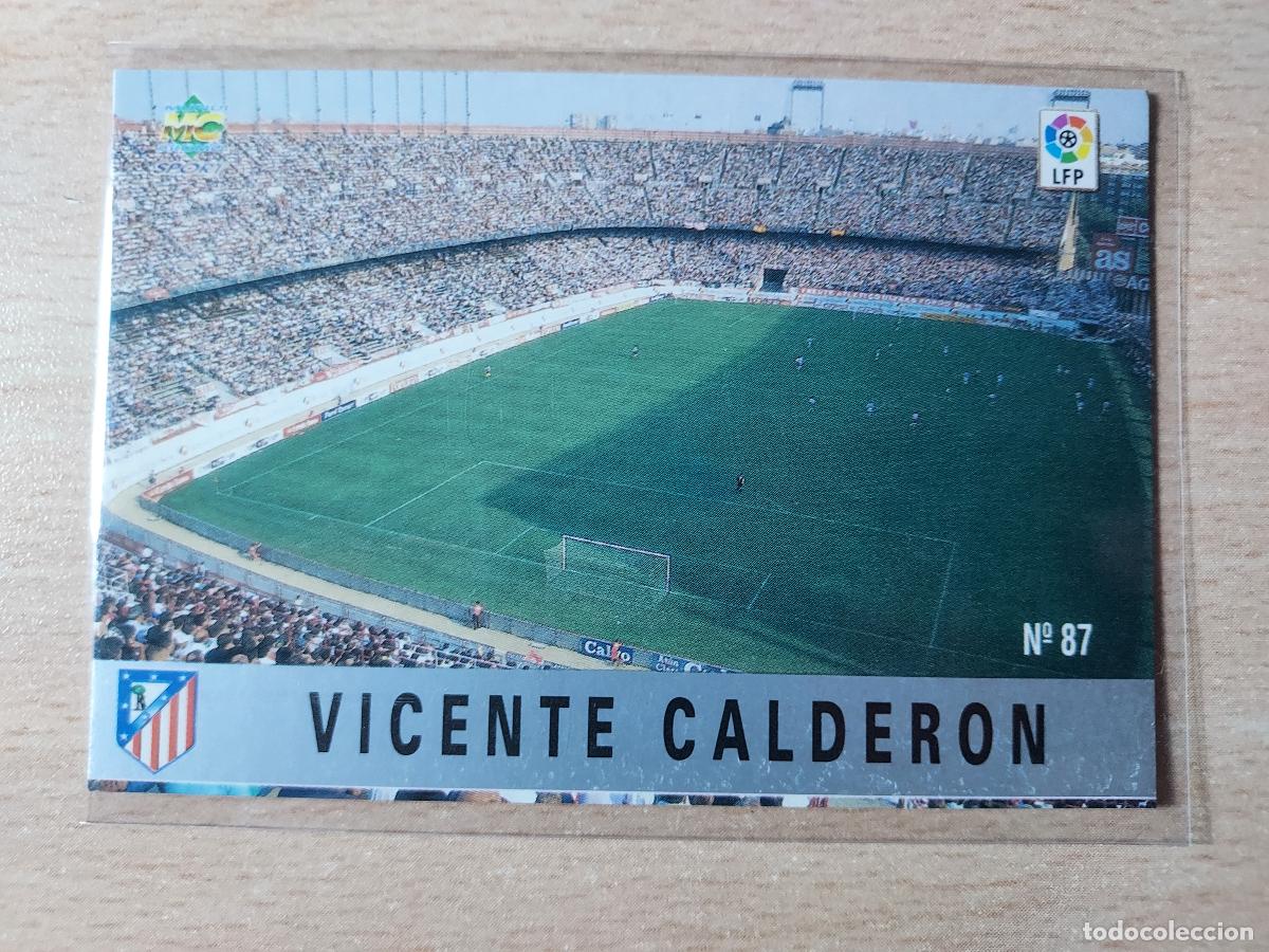 Fu&szlig;ball-Sticker: 1997-1998 - 87 VICENTE CALDERON - ATLETICO DE MADRID - MUNDICROMO
