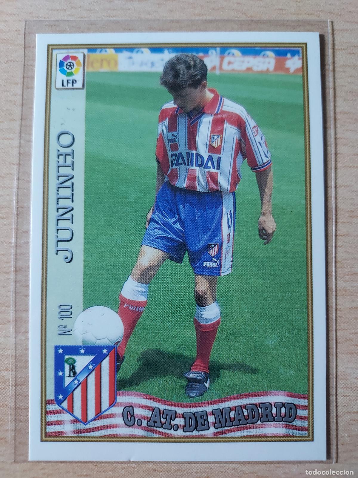 Fu&szlig;ball-Sticker: 1997-1998 - 100 JUNINHO - ATLETICO DE MADRID - MUNDICROMO