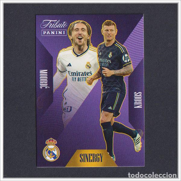 Cromos de F&uacute;tbol: TRIBUTO REAL MADRID 2023 2024 23 24 PANINI KROOS MODRIC 45 SINERGY COLECCI&Oacute;N LIGA - NO MEGACRACKS