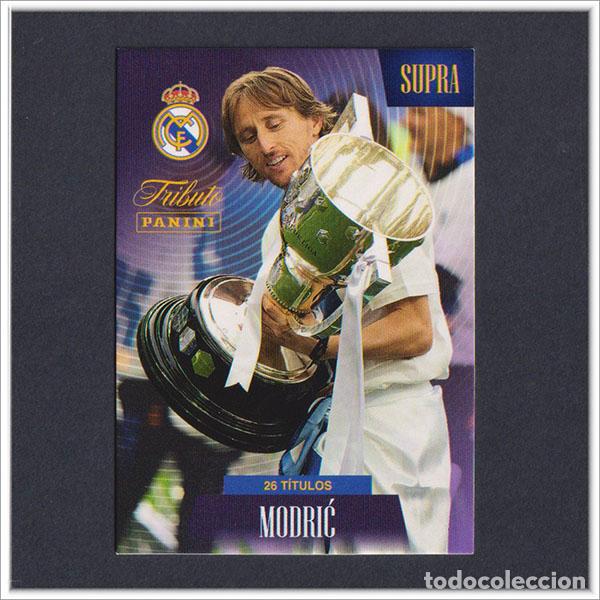 Cromos de F&uacute;tbol: TRIBUTO REAL MADRID 2023 2024 23 24 PANINI MODRIC 42 SUPRA TITULOS COLECCI&Oacute;N LIGA - NO MEGACRACKS