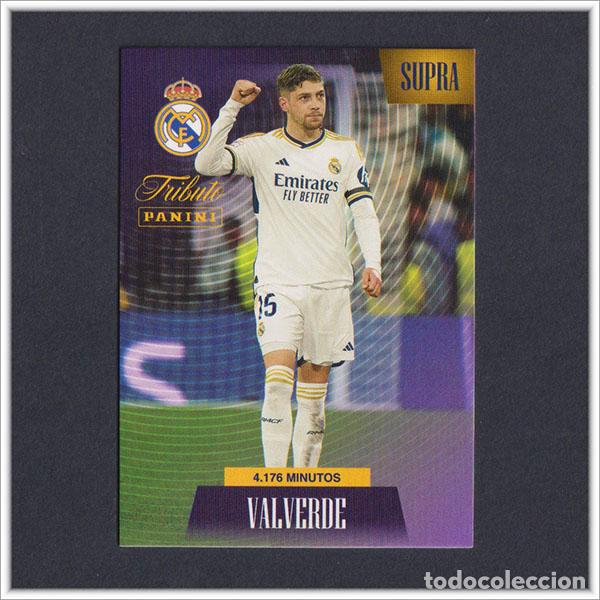 Cromos de F&uacute;tbol: TRIBUTO REAL MADRID 2023 2024 23 24 PANINI FEDE VALVERDE 38 SUPRA COLECCI&Oacute;N LIGA - NO MEGACRACKS