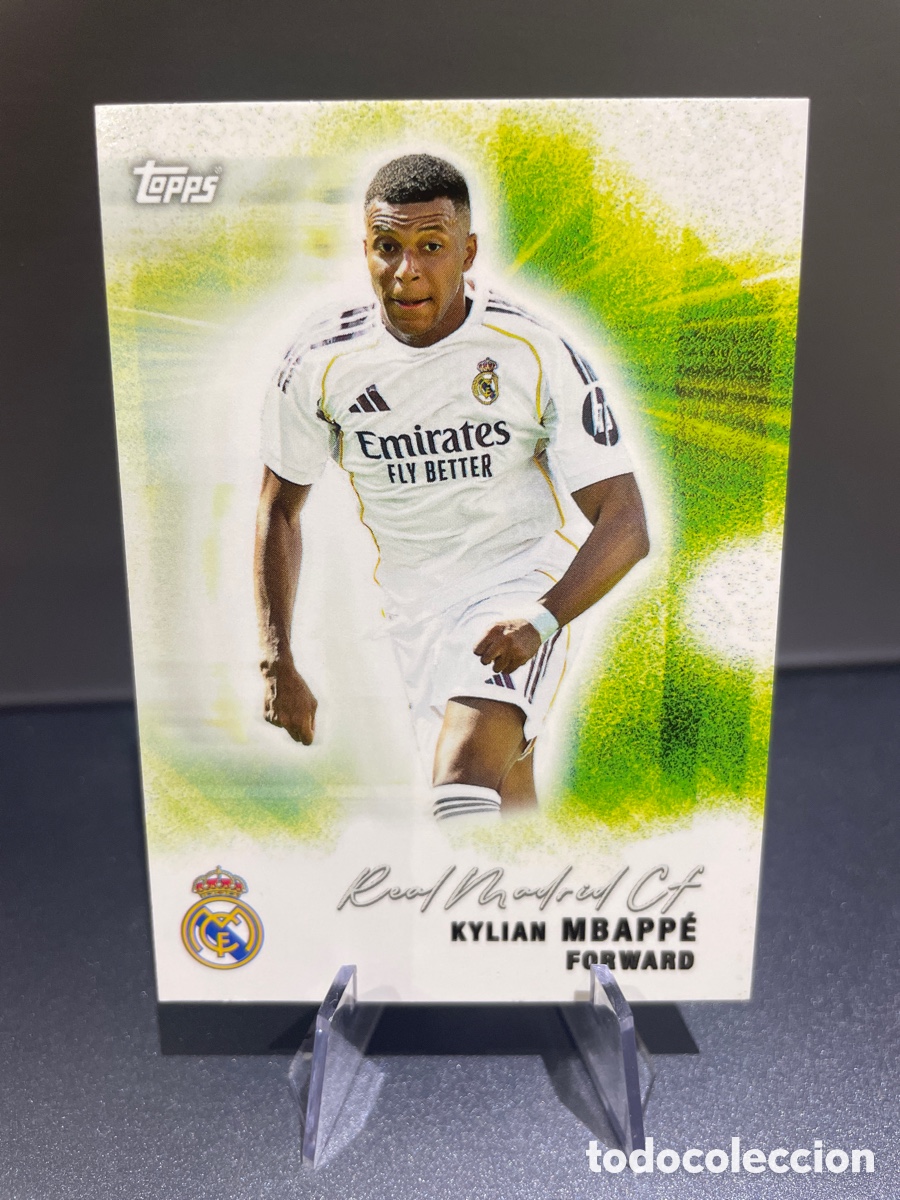 Cromos de F&uacute;tbol: Kylian Mbappe 28 Pitch Pursuits Topps Team Set Real Madrid 2025-26