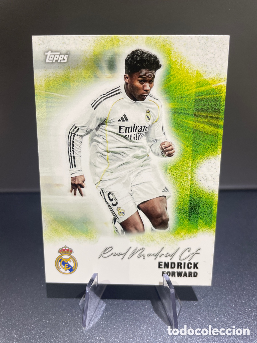 Cromos de F&uacute;tbol: Endrick 31 Pitch Pursuits Topps Team Set Real Madrid 2025-26