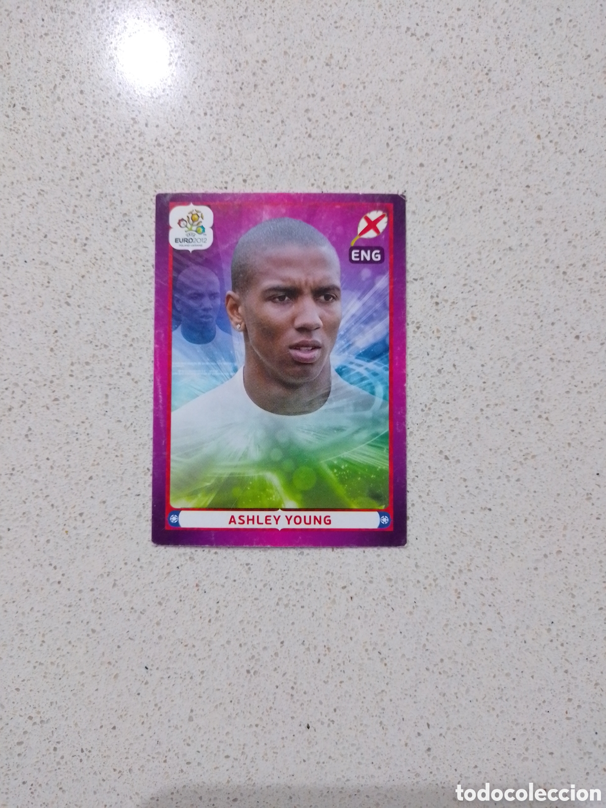 Cromos de F&uacute;tbol: CROMO N&Uacute;MERO 511 ASHLEY YOUNG INGLATERRA. EUROCOPA 2012 POLONIA Y UCRANIA. PANINI.