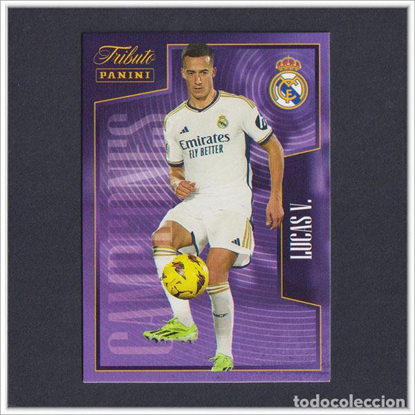 Cromos de F&uacute;tbol: TRIBUTO REAL MADRID 2023 2024 23 24 PANINI LUCAS VAZQUEZ 20 COLECCI&Oacute;N LIGA ALBUM - NO MEGACRACKS