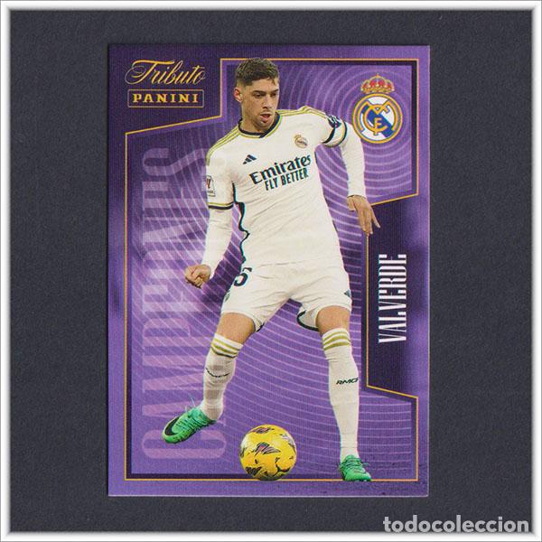 Cromos de F&uacute;tbol: TRIBUTO REAL MADRID 2023 2024 23 24 PANINI FEDE VALVERDE 19 COLECCI&Oacute;N LIGA ALBUM - NO MEGACRACKS
