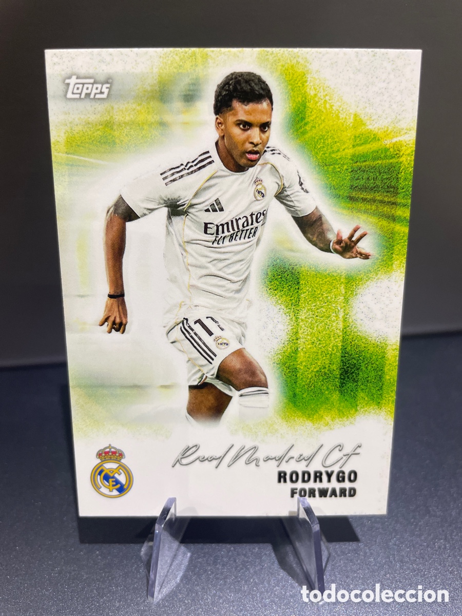Cromos de F&uacute;tbol: Rodrygo 29 Pitch Pursuits Topps Team Set Real Madrid 2025-26