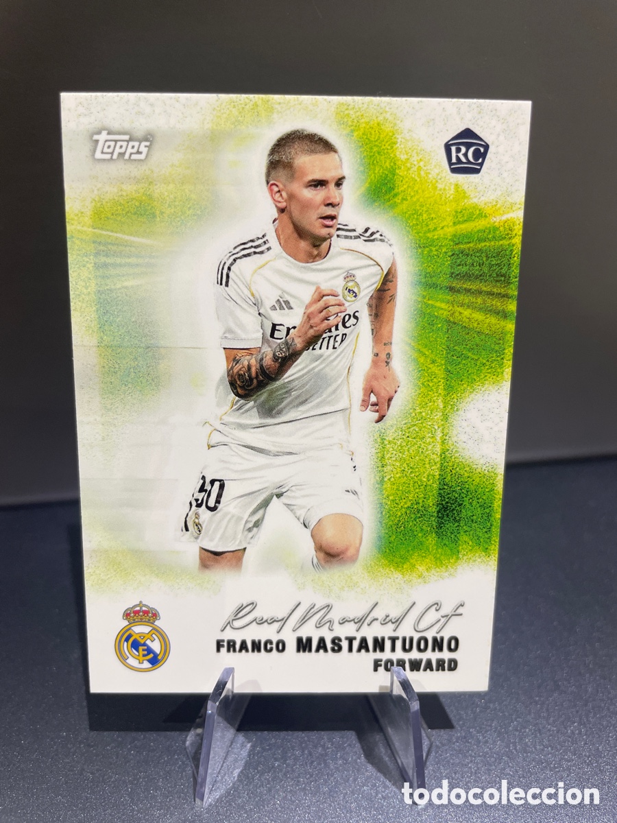 Cromos de F&uacute;tbol: Mastantuono 26 Rookie Pitch Pursuits Topps Team Set Real Madrid 2025-26