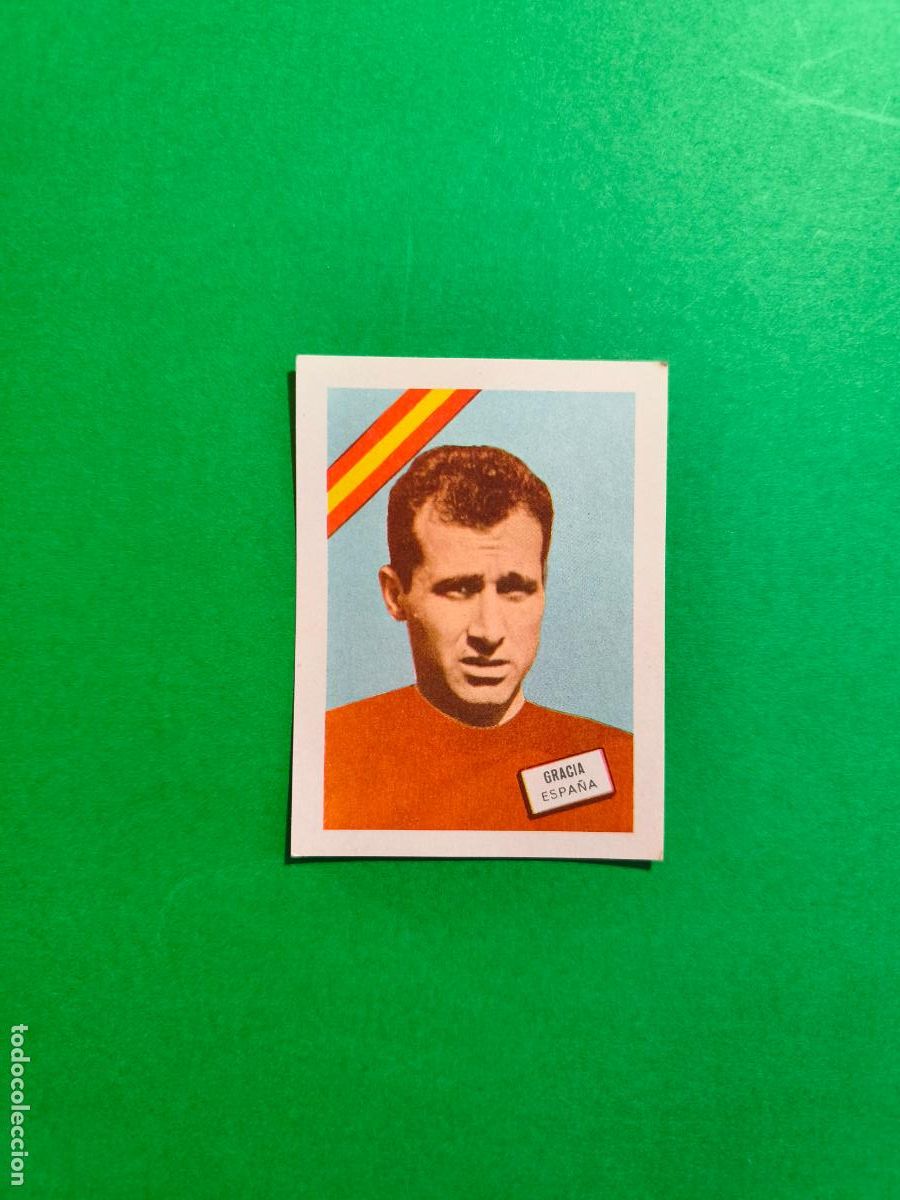 Football Stickers: CROMO SIN PEGAR MUNDIAL DE FUTBOL CHILE 1962 GRACIA SELECCION ESPA&Ntilde;A