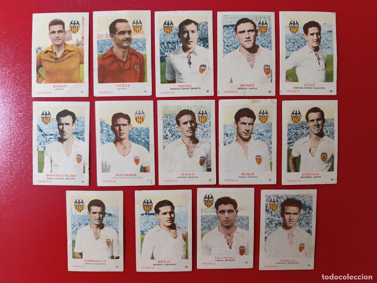 Football Stickers: FEDORA 50-51. EQUIPO COMPLETO DEL VALENCIA - CROMOS CIGARRILLOS FEDORA - LIGA 1950/1951