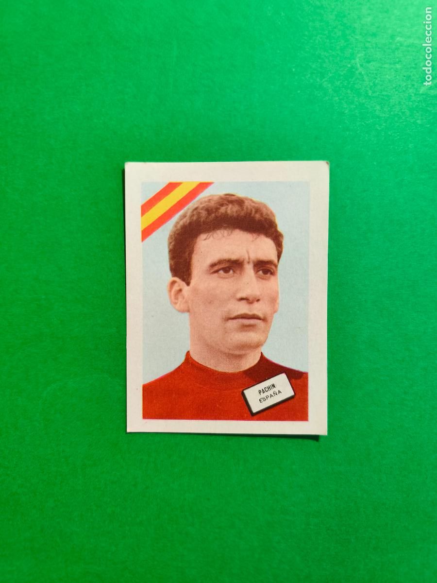 Football Stickers: CROMO SIN PEGAR MUNDIAL DE FUTBOL CHILE 1962 PACHIN SELECCION ESPA&Ntilde;A