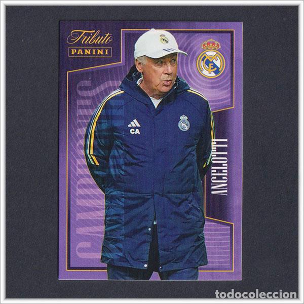 Cromos de F&uacute;tbol: TRIBUTO REAL MADRID 2023 2024 23 24 PANINI ANCELOTTI 3 COLECCI&Oacute;N LIGA ALBUM - NO MEGACRACKS