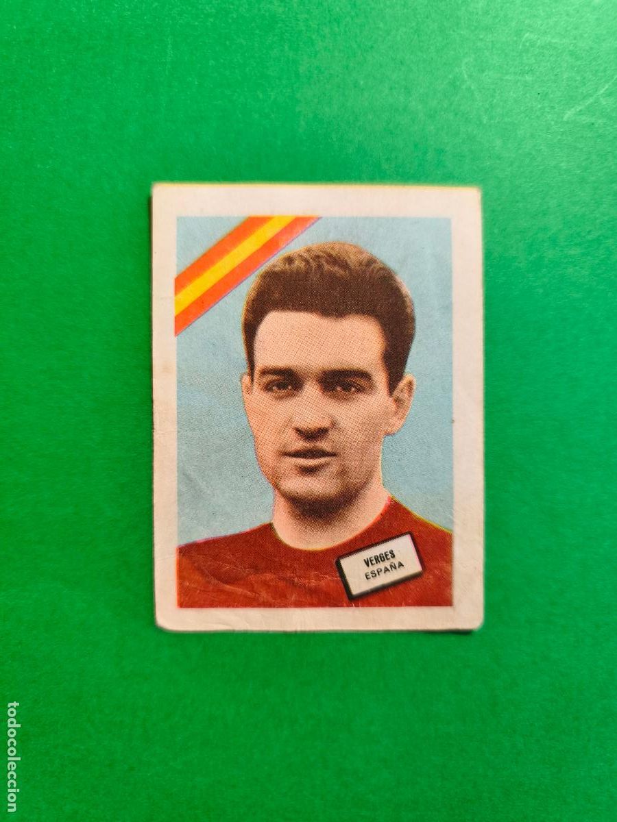 Football Stickers: CROMO SIN PEGAR MUNDIAL DE FUTBOL CHILE 1962 VERGES SELECCION ESPA&Ntilde;A