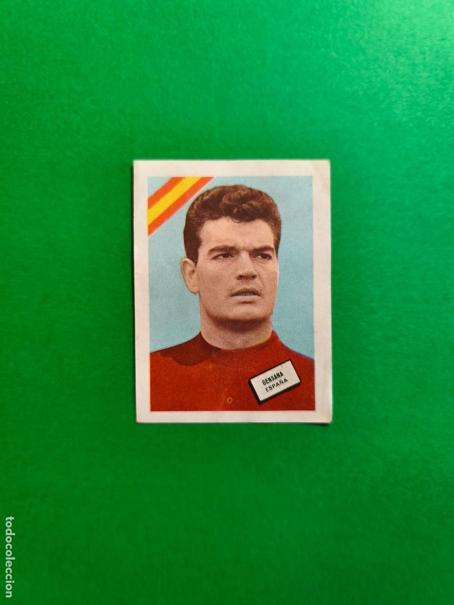 Football Stickers: CROMO SIN PEGAR MUNDIAL DE FUTBOL CHILE 1962 GENSANA SELECCION ESPA&Ntilde;A
