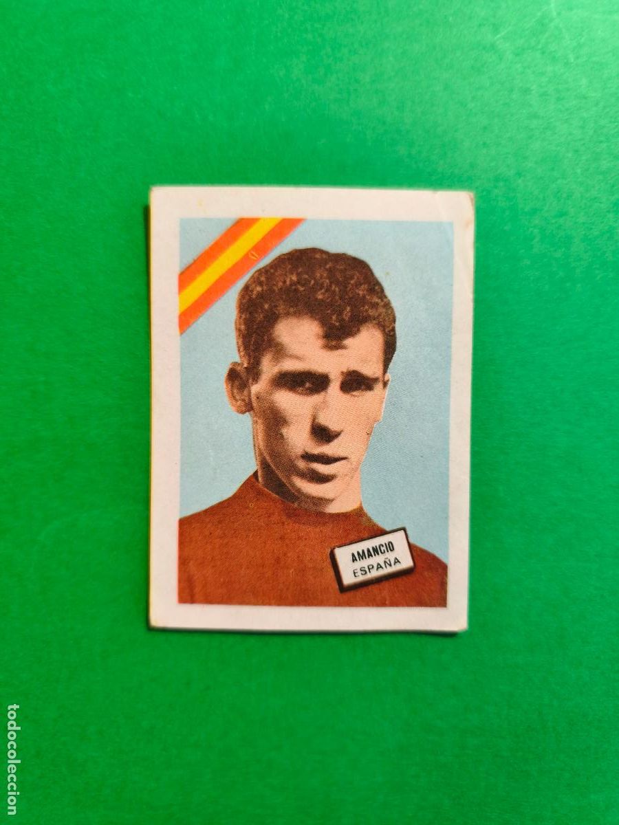 Football Stickers: CROMO SIN PEGAR MUNDIAL DE FUTBOL CHILE 1962 AMANCIO SELECCION ESPA&Ntilde;A