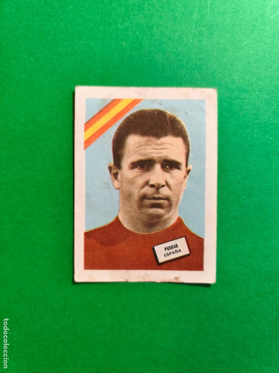 Football Stickers: CROMO SIN PEGAR MUNDIAL DE FUTBOL CHILE 1962 PUSKAS SELECCION ESPA&Ntilde;A