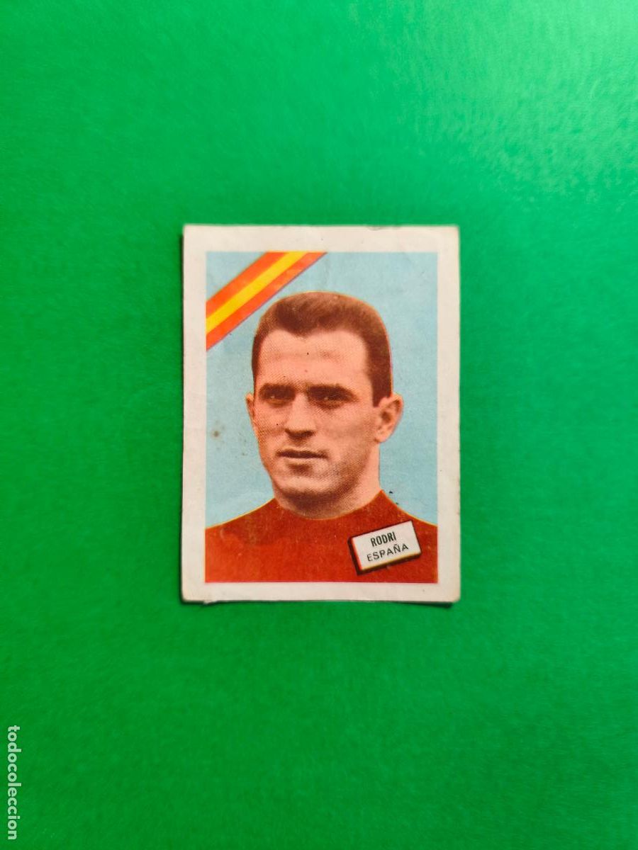 Football Stickers: CROMO YA PEGADO MUNDIAL DE FUTBOL CHILE 1962 RODRI SELECCION ESPA&Ntilde;A