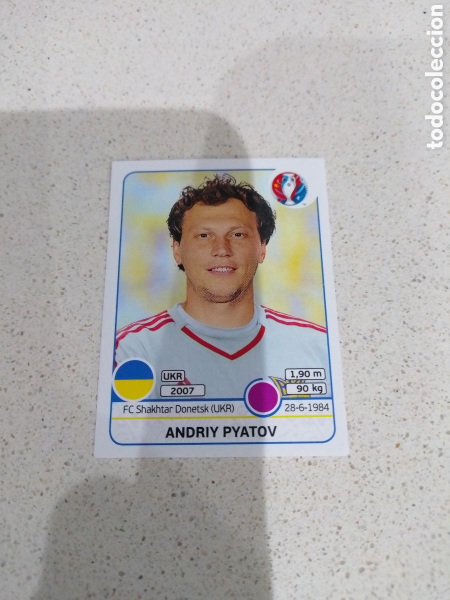 Cromos de F&uacute;tbol: CROMO N&Uacute;MERO 273 ANDRIY PYATOV UCRANIA. EUROCOPA 2016 FRANCIA. PANINI.