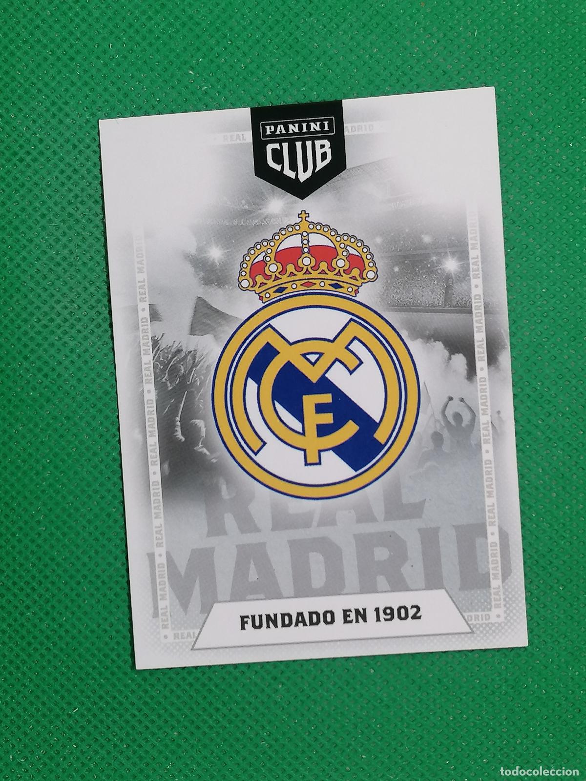 Cromos de F&uacute;tbol: 1 ESCUDO BASE CARD ⚽ PANINI CLUB REAL MADRID CARD 25 26 2025 2026 ⚽