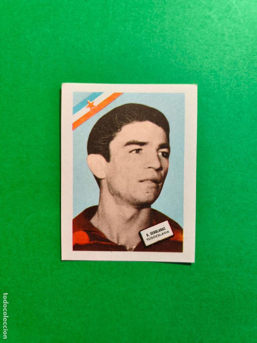 Cromos de F&uacute;tbol: CROMO YA PEGADO MUNDIAL DE FUTBOL CHILE 1962 D. SEKURALAC SELECCION YUGOESLAVIA