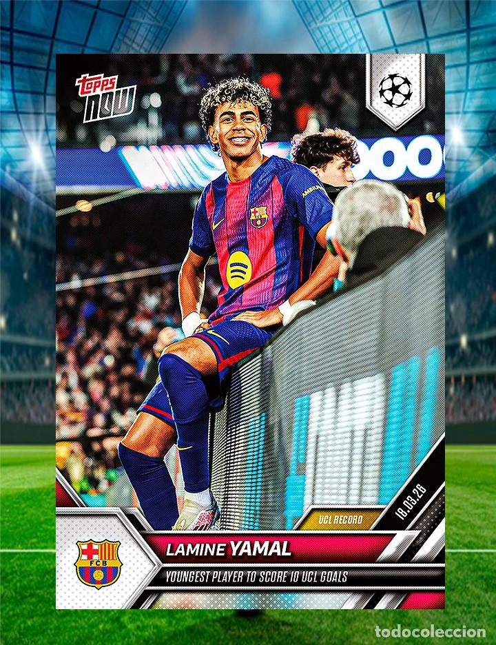 Figurine di Calcio: Lamine Yamal - UCL Record 10 Goles - Topps Now 2026 - #112