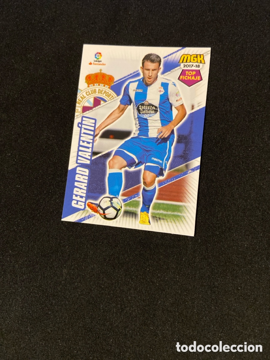 Figurine di Calcio: GERARD VALENT&Iacute;N 181 TOP FICHAJE (DEPORTIVO CORU&Ntilde;A)