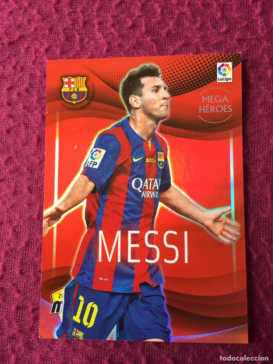 Cromos de F&uacute;tbol: CROMO N&ordm; 80 LIONEL MESSI FC BARCELONA 2015 2016 PANINI MEGACRACKS MGK 15 16 &rdquo;MEGA HEROES&rdquo;