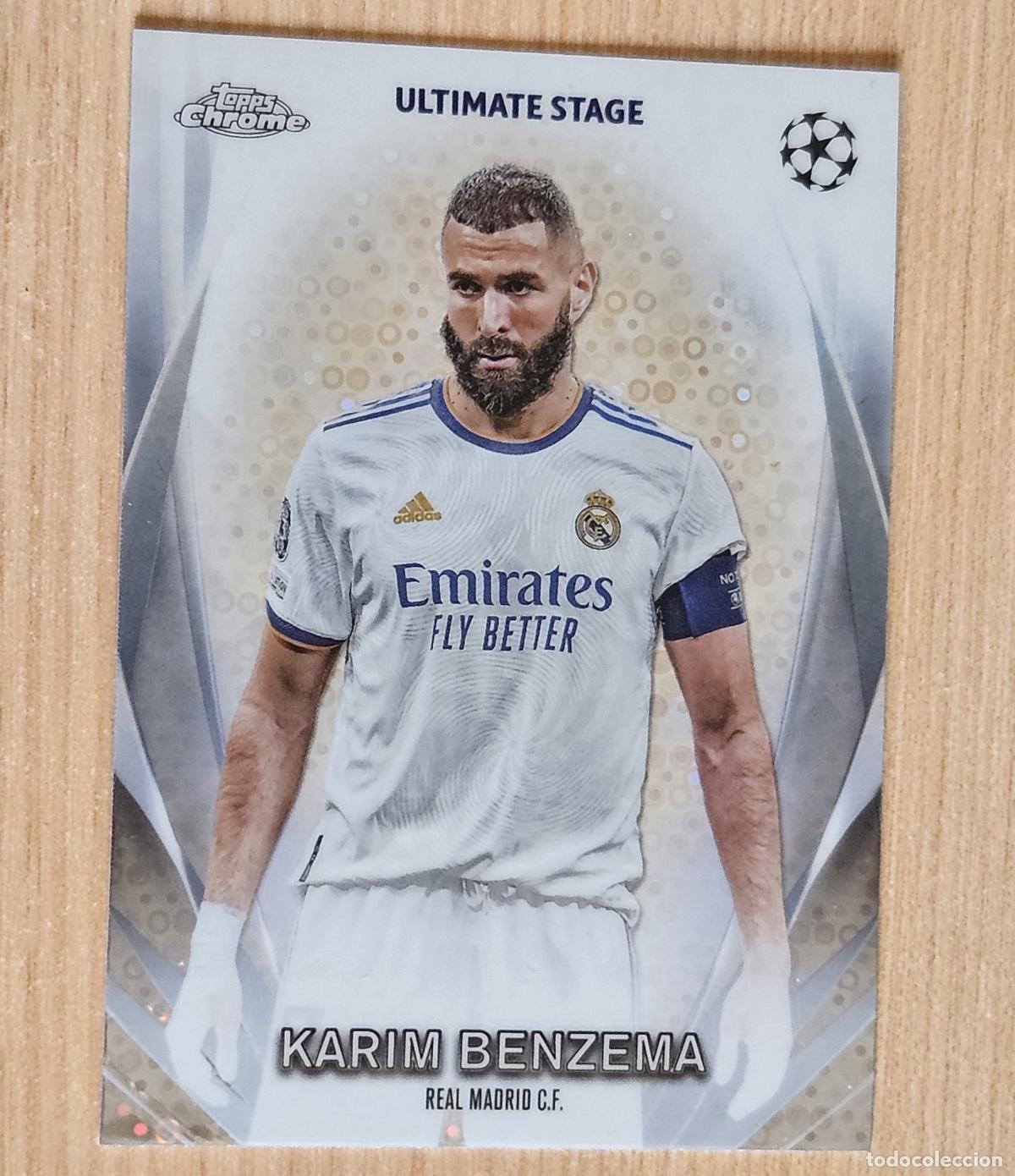 Cromos de F&uacute;tbol: Karim Benzema (Real Madrid) Cromo Topps Chrome UEFA Champions League 2023-2024 23-24 Ultimate Stage