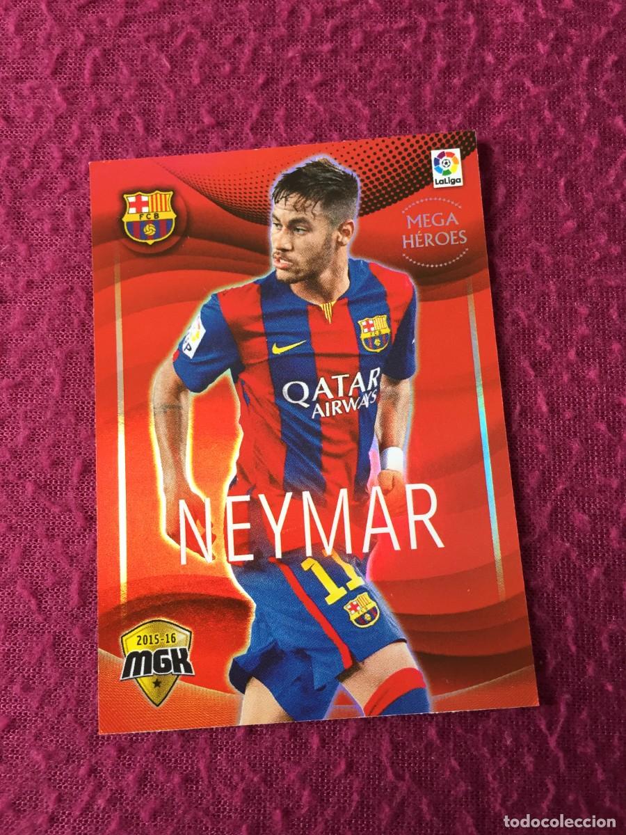 Figurine di Calcio: MEGACRACKS 2015 2016 PANINI N&ordm; 79 NEYMAR (FC BARCELONA) MEGA HEROES - 15 16 LIGA MGK BAR&Ccedil;A