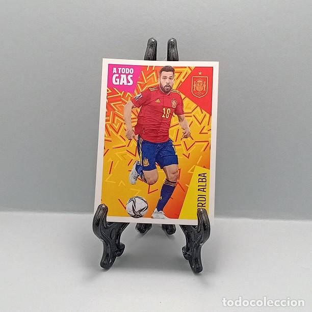 Figurine di Calcio: 13 JORDI ALBA LOS &Iacute;DOLOS DE LA ROJA - CRACKS MUNDIALES CROMO CARREFOUR PANINI 2022 A TODO GAS