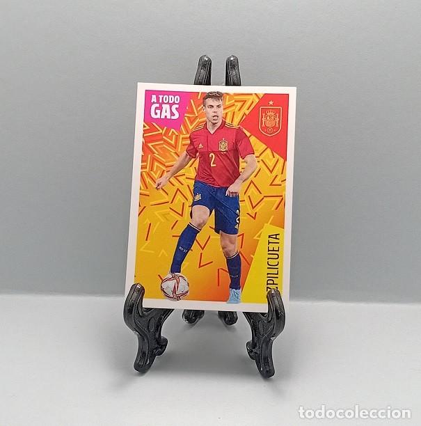 Figurine di Calcio: 12 AZPILICUETA LOS &Iacute;DOLOS DE LA ROJA - CRACKS MUNDIALES CROMO CARREFOUR PANINI 2022 A TODO GAS