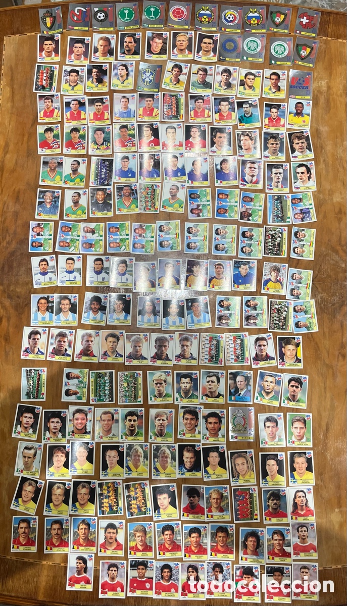 Figurine di Calcio: 184 cromos de Panini del Mundial USA 94