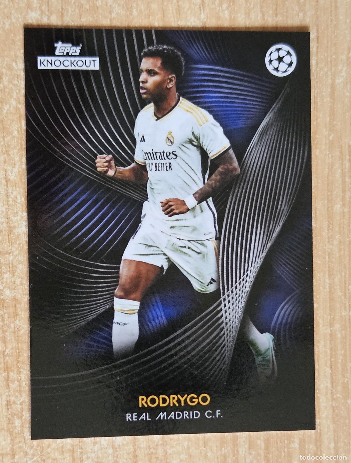 Cromos de F&uacute;tbol: Rodrygo (Real Madrid). Cromo Topps Knockout UEFA Champions League 2023-2024 (23-24)