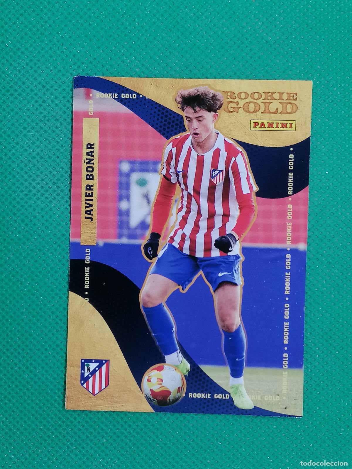 Cartes &agrave; collectionner de Football: 56 JAVIER BO&Ntilde;AR ROOKIE GOLD ⚽ PANINI CLUB ATLETICO MADRID CARD 25 26 2025 2026 ⚽