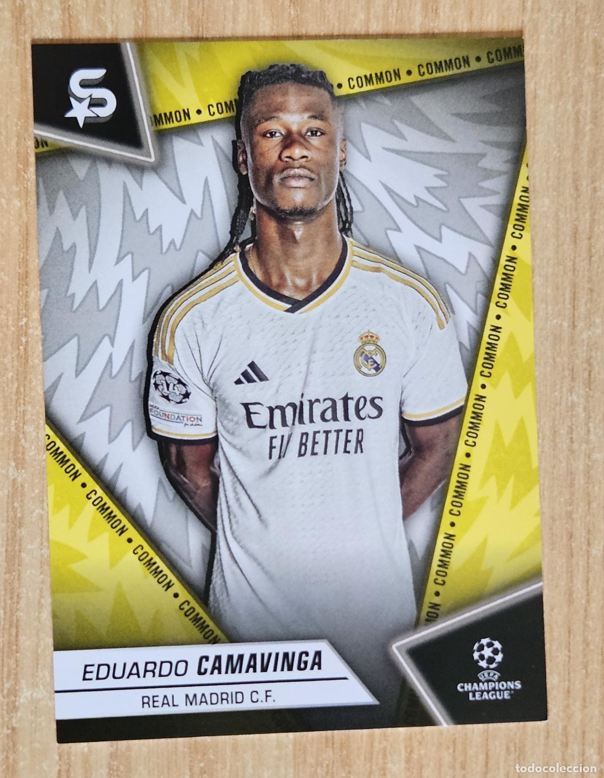 Cromos de F&uacute;tbol: Eduardo Camavinga (Real Madrid) Cromo Topps Superstars UEFA Champions League 2023-2024 23-24 Common