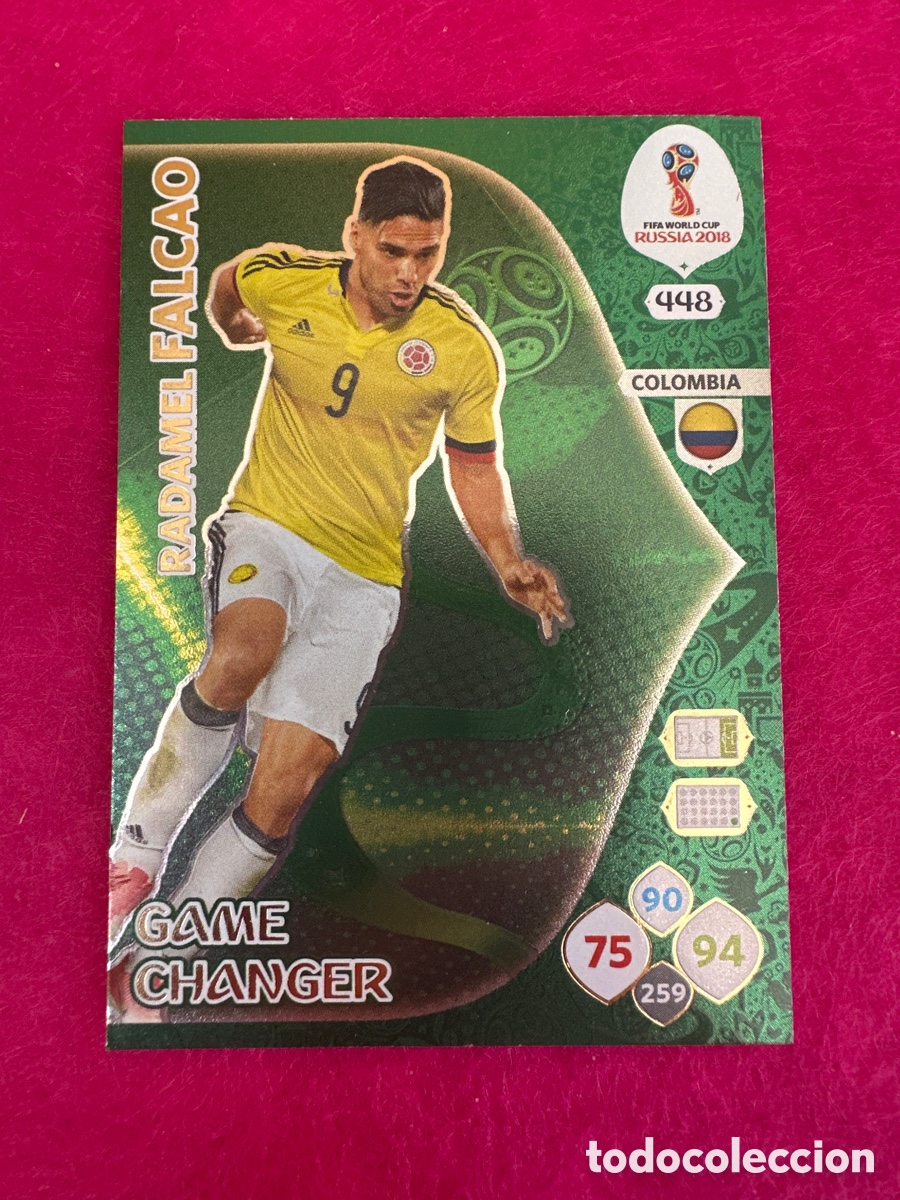Cromos de F&uacute;tbol: 448 FALCAO (COLOMBIA) GAME CHANGER ADRENALYN MUNDIAL RUSIA 2018 TRADING CARD PANINI