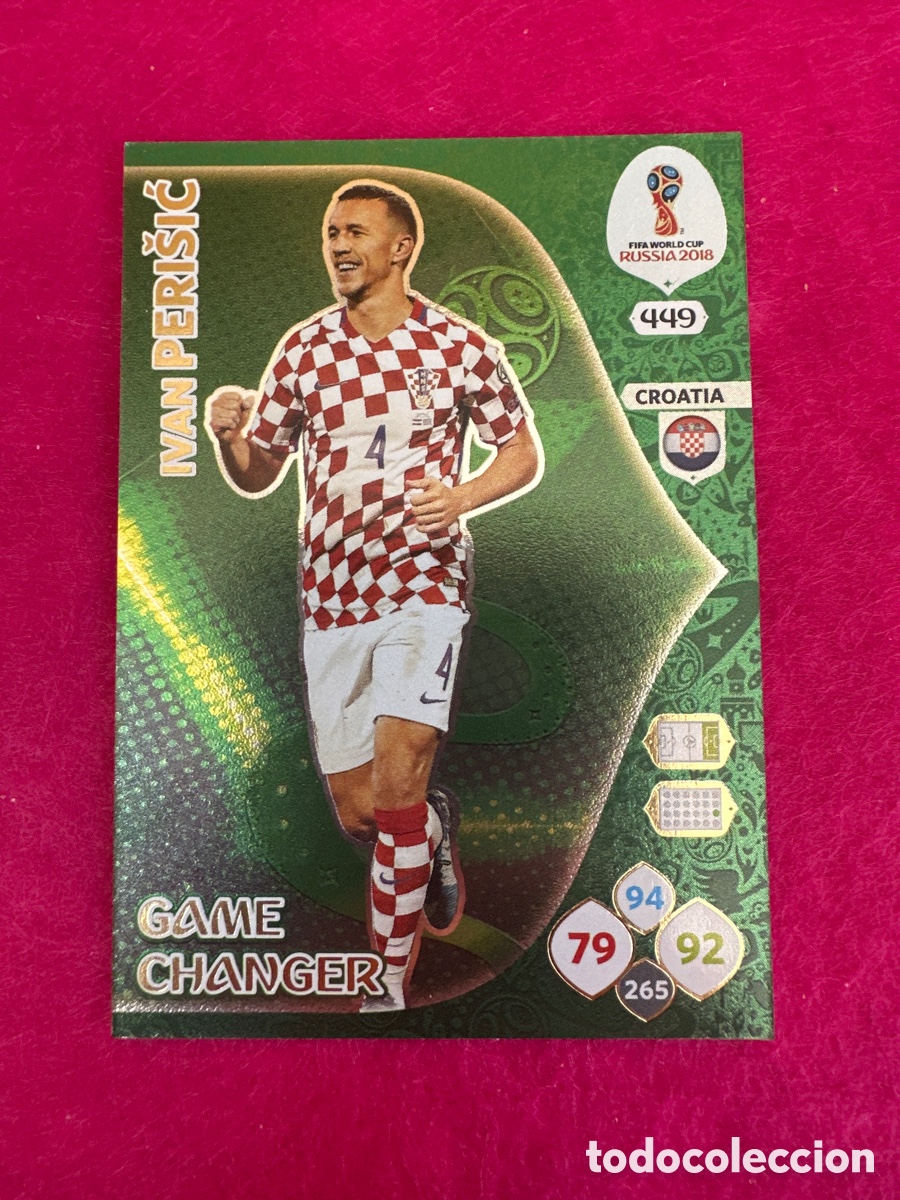 Cromos de F&uacute;tbol: 449 PERISIC (CROACIA) GAME CHANGER ADRENALYN MUNDIAL RUSIA 2018 TRADING CARD PANINI