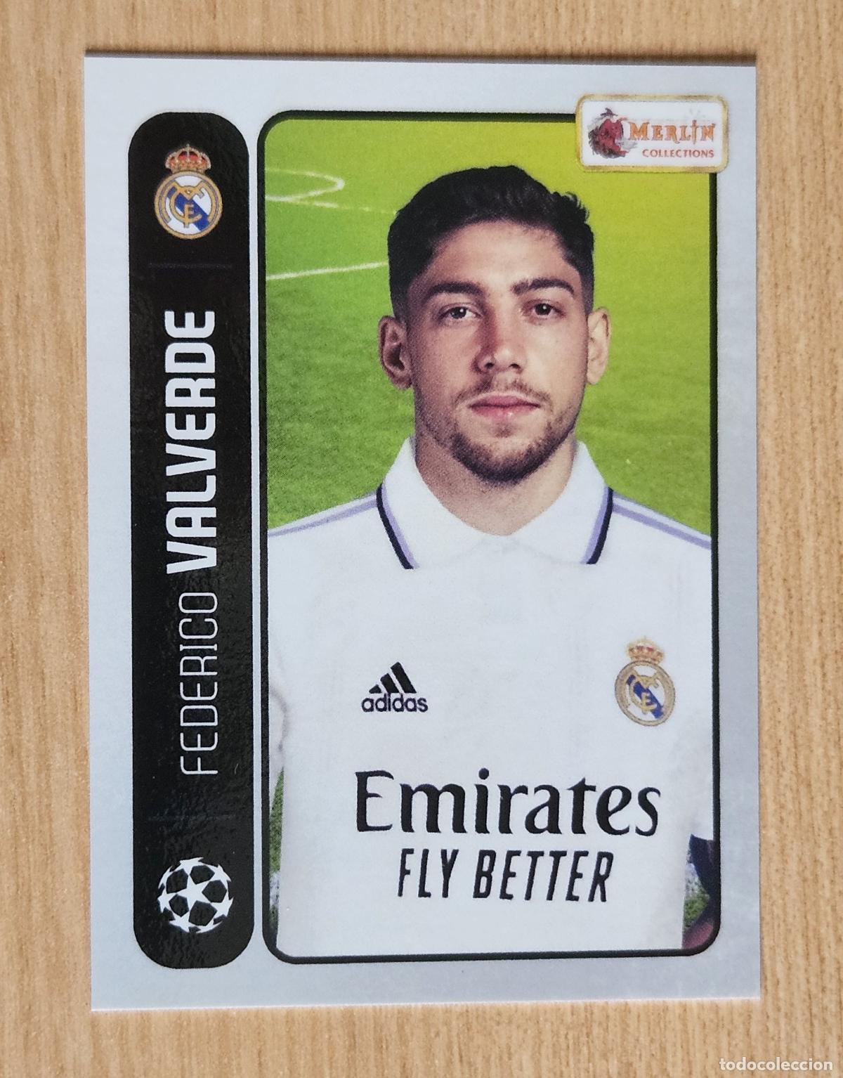Cromos de F&uacute;tbol: Federico Valverde (Real Madrid) Cromo Topps Merlin Heritage 98 UEFA Champions League 2021-2022 21-22