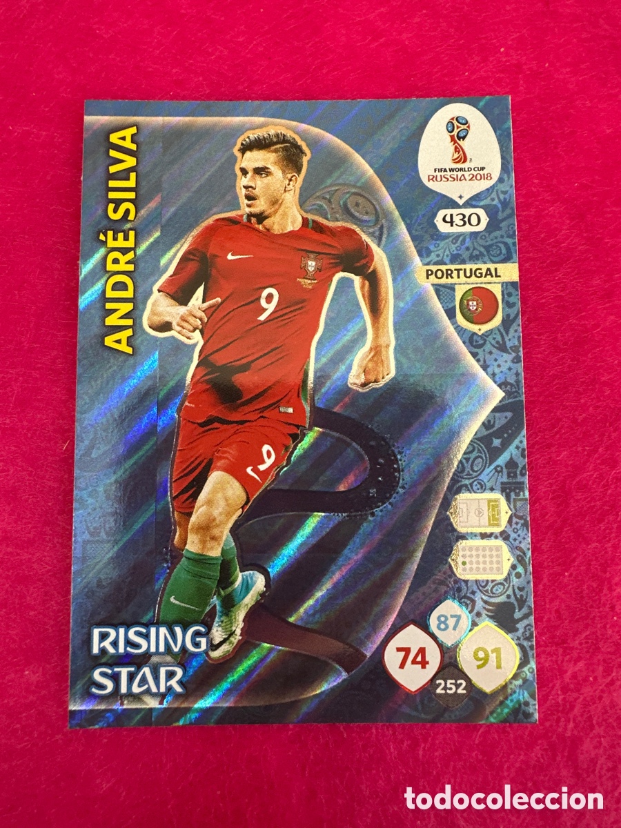 Cromos de F&uacute;tbol: 430 ANDR&Eacute; SILVA (PORTUGAL) RISING STAR ADRENALYN MUNDIAL RUSIA 2018 TRADING CARD PANINI