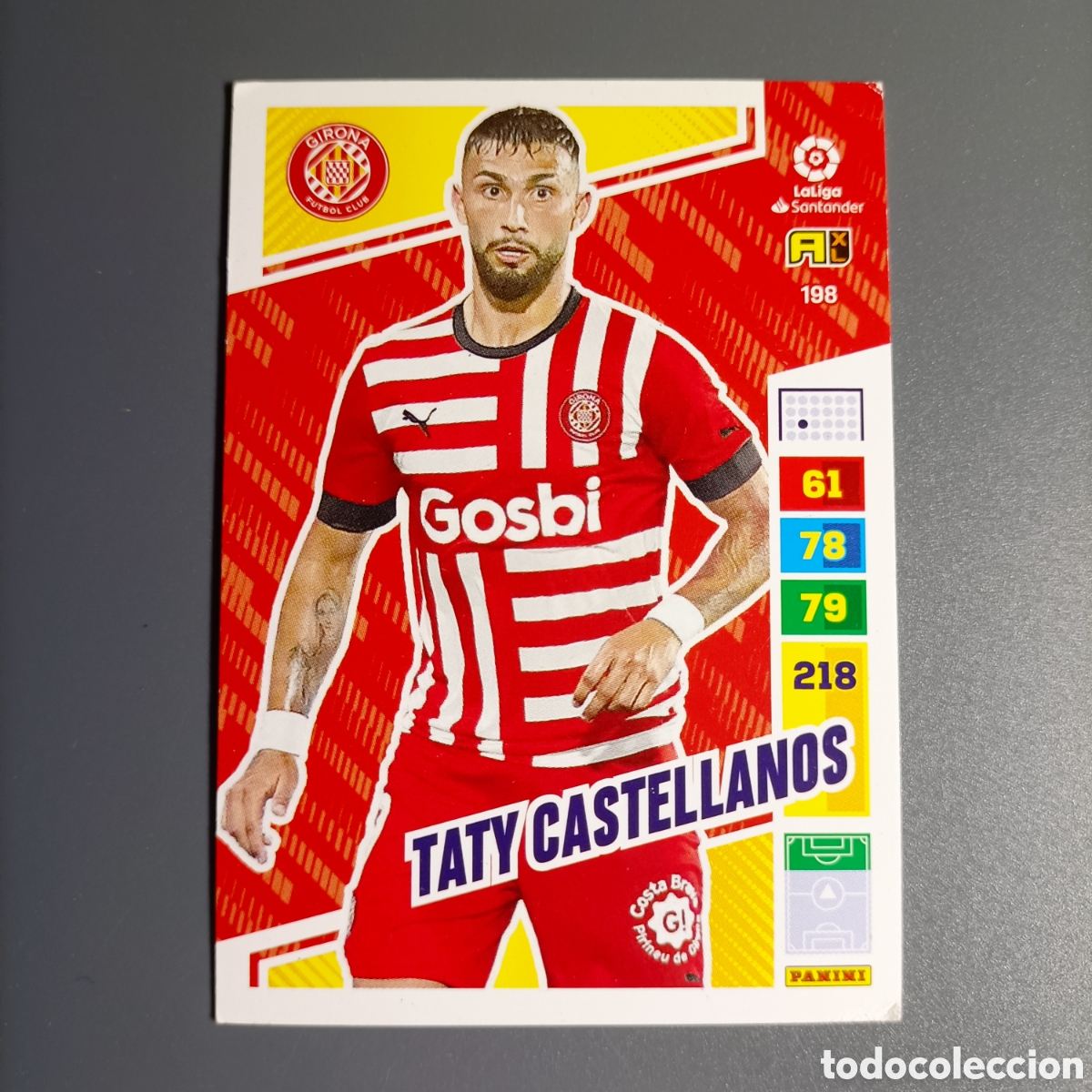 Cromos de F&uacute;tbol: ADRENALYN. LIGA 2022-2023 (GIRONA) №198 TATU CASTELLANOS