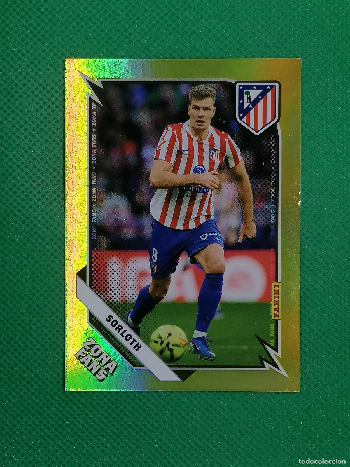 Cromos de F&uacute;tbol: KO 43 K043 SORLOTH KROMIX ZONA FANS ⚽ PANINI CLUB ATLETICO MADRID CARD 25 26 2025 2026 ⚽