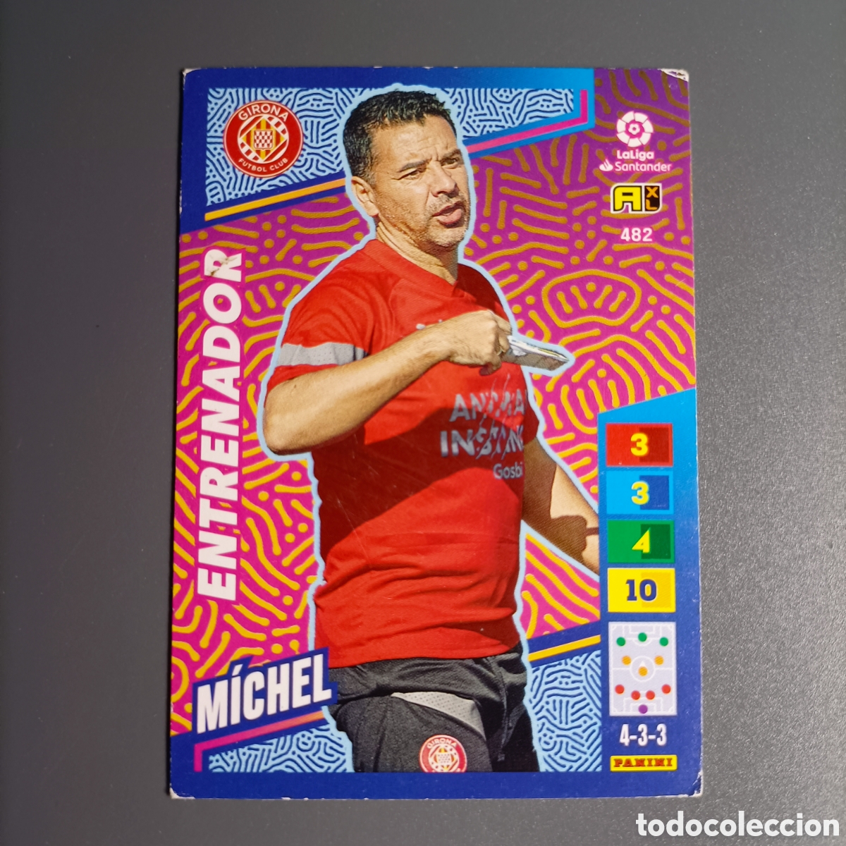Cromos de F&uacute;tbol: ADRENALYN. LIGA 2022-2023 (GIRONA) №482 MICHEL