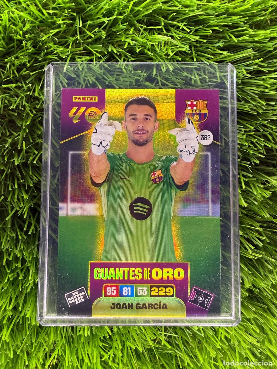 Cromos de F&uacute;tbol: N&ordm; 382 Joan Garc&iacute;a Guantes de Oro FC Barcelona Adrenalyn XL 25 26