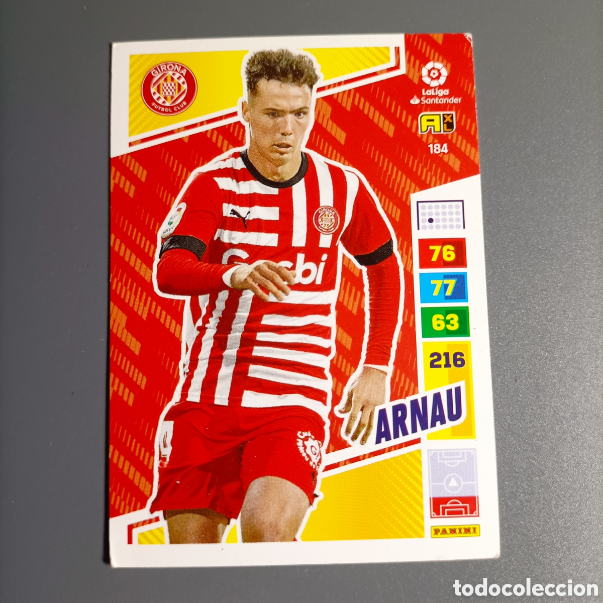 Cromos de F&uacute;tbol: ADRENALYN. LIGA 2022-2023 (GIRONA) №184 ARNAU