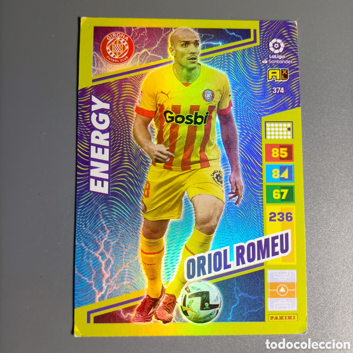 Figurine di Calcio: ADRENALYN. LIGA 2022-2023 (GIRONA) №374 ORIOL ROMEU / ENERGY