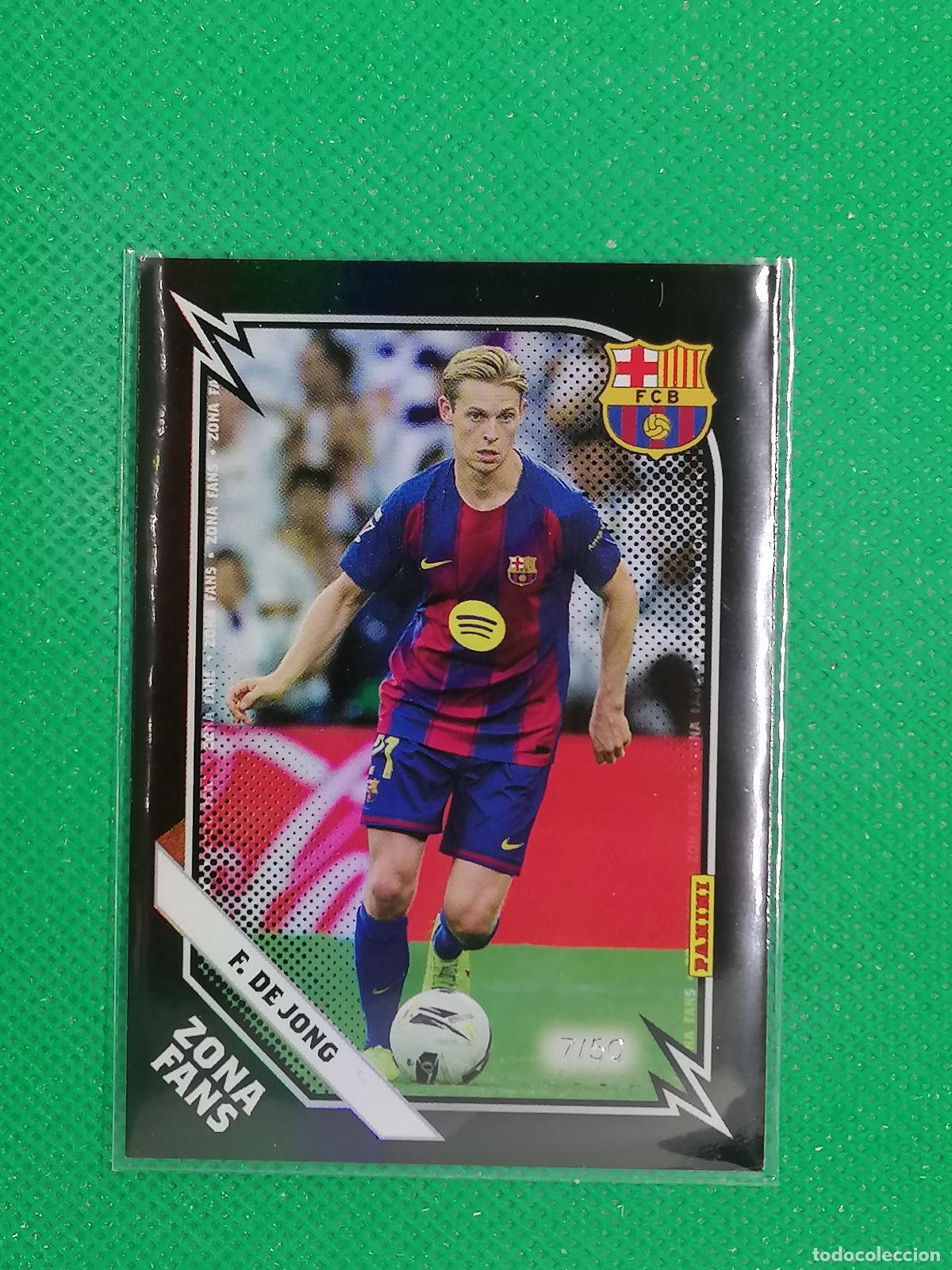 Cromos de F&uacute;tbol: KN 37 KN37 FRENKIE DE JONG KROMIX ZONA FANS BLACK /50 ⚽ PANINI CLUB BARCELONA CARD 25 26 2025 2026 ⚽
