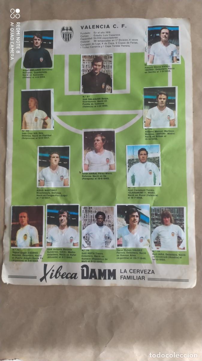 Fu&szlig;ball-Sticker: XIBECA SPORT VALENCIA Y ZARAGOZA COMPLETOS UNO POR CADA CARA